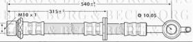 Borg & Beck BBH7271 - Tubo flexible de frenos