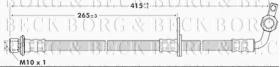 Borg & Beck BBH7280 - Tubo flexible de frenos
