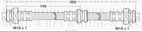 Borg & Beck BBH7385 - Tubo flexible de frenos