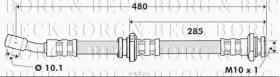 Borg & Beck BBH7386 - Tubo flexible de frenos