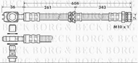 Borg & Beck BBH7389 - Tubo flexible de frenos