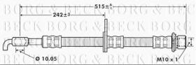 Borg & Beck BBH7417 - Tubo flexible de frenos