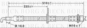 Borg & Beck BBH7418 - Tubo flexible de frenos