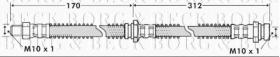 Borg & Beck BBH7420 - Tubo flexible de frenos