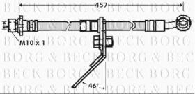 Borg & Beck BBH7435 - Tubo flexible de frenos