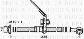 Borg & Beck BBH7436 - Tubo flexible de frenos
