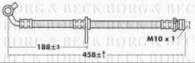 Borg & Beck BBH7442 - Tubo flexible de frenos