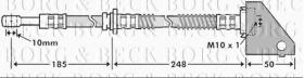 Borg & Beck BBH7462 - Tubo flexible de frenos