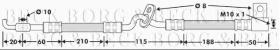 Borg & Beck BBH7478 - Tubo flexible de frenos