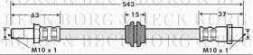Borg & Beck BBH7497 - Tubo flexible de frenos