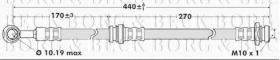 Borg & Beck BBH7523 - Tubo flexible de frenos