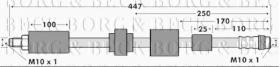 Borg & Beck BBH7530 - Tubo flexible de frenos