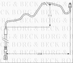 Borg & Beck BBH7533 - Tubo flexible de frenos