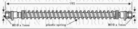 Borg & Beck BBH7542 - Tubo flexible de frenos