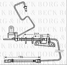 Borg & Beck BBH7552 - Tubo flexible de frenos