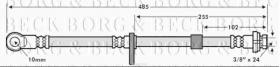 Borg & Beck BBH7555 - Tubo flexible de frenos