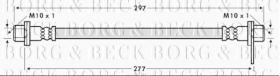 Borg & Beck BBH7561 - Tubo flexible de frenos