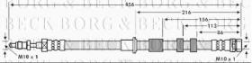 Borg & Beck BBH7583 - Tubo flexible de frenos