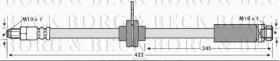 Borg & Beck BBH7588 - Tubo flexible de frenos