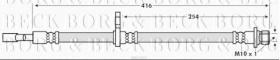 Borg & Beck BBH7601 - Tubo flexible de frenos