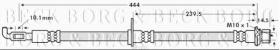 Borg & Beck BBH7615 - Tubo flexible de frenos