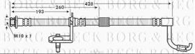 Borg & Beck BBH7616 - Tubo flexible de frenos