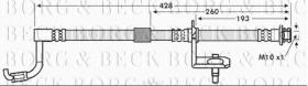 Borg & Beck BBH7617 - Tubo flexible de frenos