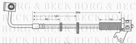 Borg & Beck BBH7622 - Tubo flexible de frenos