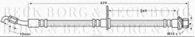 Borg & Beck BBH7624 - Tubo flexible de frenos