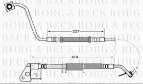 Borg & Beck BBH7625 - Tubo flexible de frenos