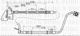 Borg & Beck BBH7626 - Tubo flexible de frenos