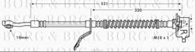 Borg & Beck BBH7630 - Tubo flexible de frenos