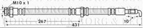 Borg & Beck BBH7640 - Tubo flexible de frenos