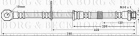 Borg & Beck BBH7646 - Tubo flexible de frenos