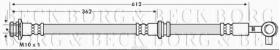 Borg & Beck BBH7657 - Tubo flexible de frenos