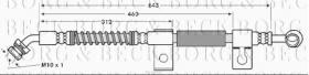 Borg & Beck BBH7687 - Tubo flexible de frenos