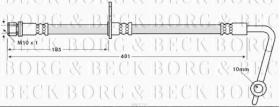 Borg & Beck BBH7716 - Tubo flexible de frenos