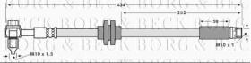 Borg & Beck BBH7734 - Tubo flexible de frenos