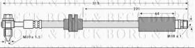 Borg & Beck BBH7737 - Tubo flexible de frenos