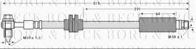 Borg & Beck BBH7737 - Tubo flexible de frenos