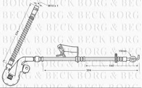 Borg & Beck BBH7764 - Tubo flexible de frenos