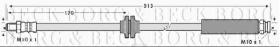 Borg & Beck BBH7766 - Tubo flexible de frenos