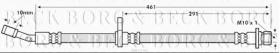Borg & Beck BBH7790 - Tubo flexible de frenos