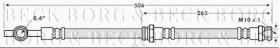 Borg & Beck BBH7793 - Tubo flexible de frenos