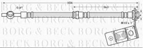 Borg & Beck BBH7795 - Tubo flexible de frenos