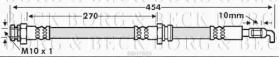 Borg & Beck BBH7809 - Tubo flexible de frenos