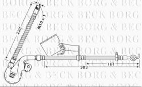 Borg & Beck BBH7843 - Tubo flexible de frenos