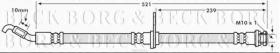 Borg & Beck BBH7870 - Tubo flexible de frenos