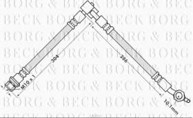 Borg & Beck BBH7897 - Tubo flexible de frenos