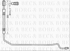 Borg & Beck BBH7910 - Tubo flexible de frenos